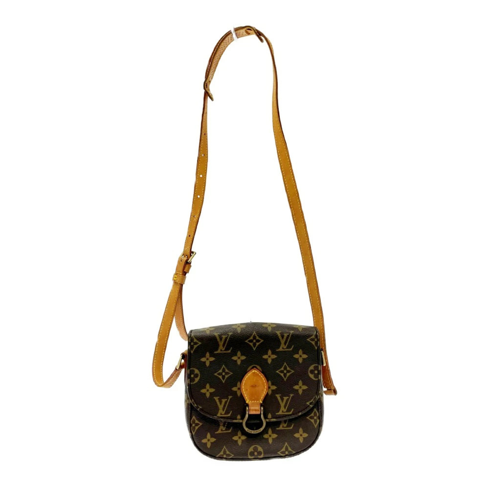 LOUIS VUITTON Monogram Saint Cloud Shoulder Bag Brown